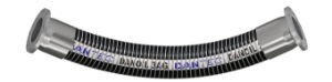 4" Black Coloured D3AG Hose - 8ft (2.44m) long - 4" TTMA Flange Both Ends