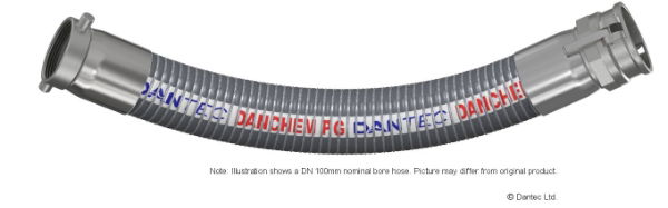 2" X 16' DANCHEM GREY HOSE C/W C/LINERS