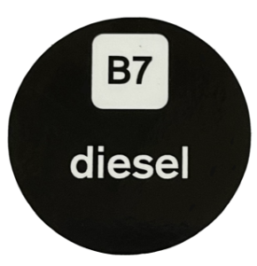 Self-Adhesive Stickers for ZVA Nozzle Badge - "Diesel"