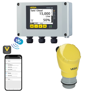 VEGASYS Tank Gauge Package- Single Tank System with Radar Level Sensor- 7m Sensor Range (+/- 5mm Accuracy) - With Ullage Display